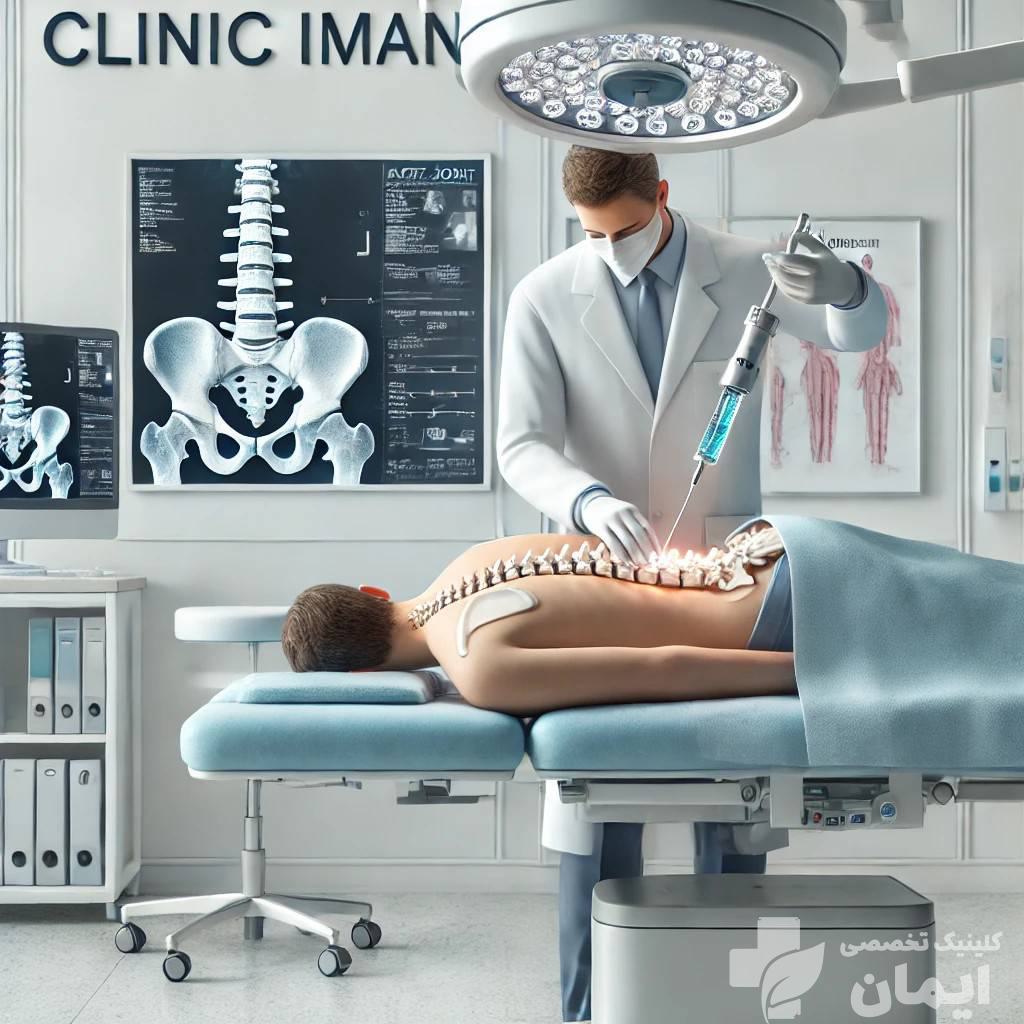 تزریق فاست در کلینیک ایمان پزشک در کلینیک ایمان برای بیمار تزریق در مفصل فاست انجام می دهد.