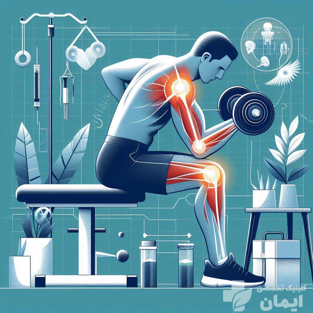 اقای که بعد از انجام پی آر پی شانه ورزش مناسب انجام می دهد اقای که بعد از انجام پی آر پی شانه ورزش مناسب انجام می دهد