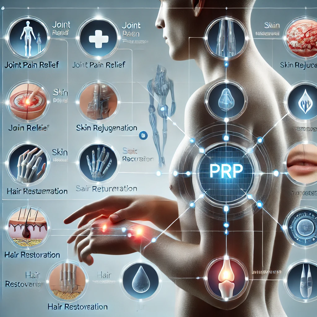 کاربردهای روش درمانی پی آر پی نمایی از کاربردهای پی آر پی برای بیمار