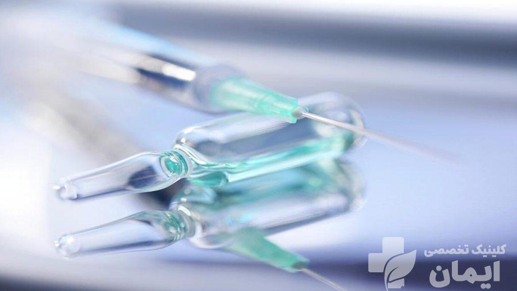 تزریق آمپول متیل پردنیزولون برای درمان کمردرد آمپول موثر برای درمان درد سیاتیک و سرنگ