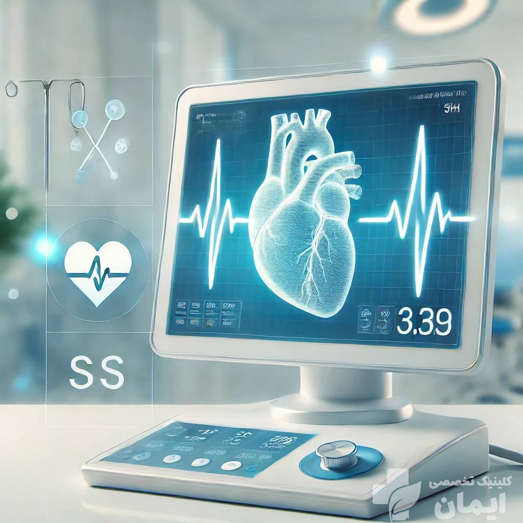 نوار قلب و هزینه های آن نمایشگر، نوار قلب بیمار را نشان می دهد