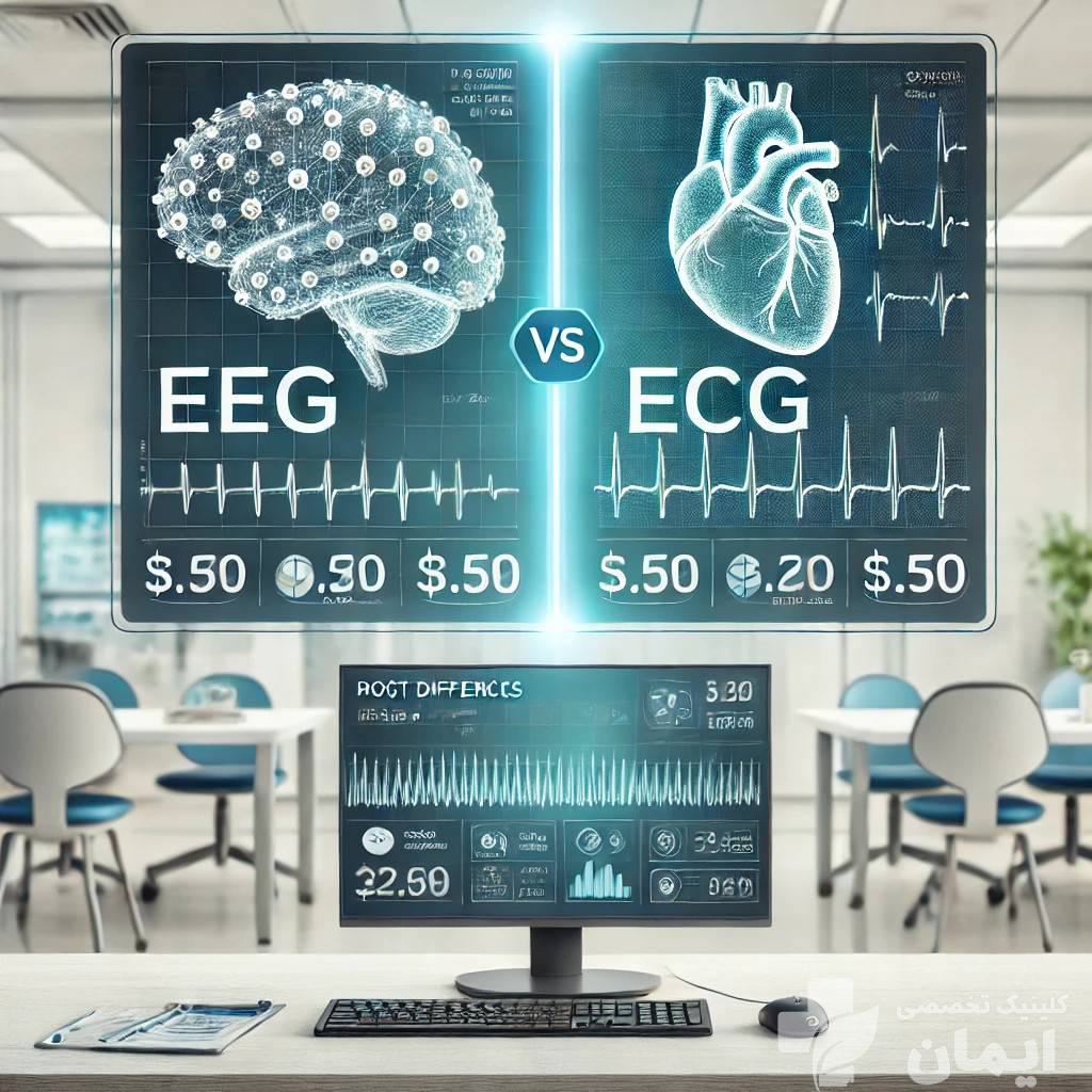 مقایسه هزینه نوار قلب و نوار مغز نمایی از تفاوت هزینه نوار مغز و نوار قلب