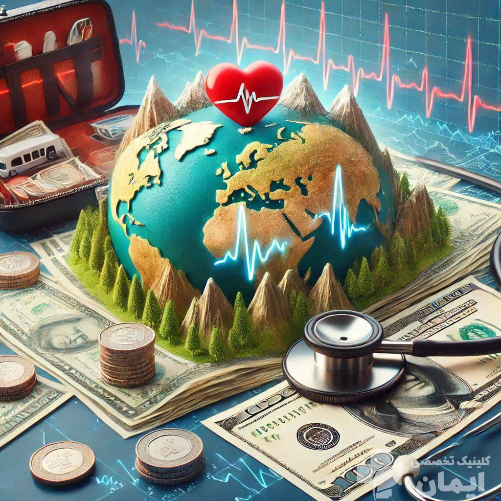 تاثیر نقشه جغرافیایی در هزینه نوار قلب هزینه نوار قلب و نقشه جغرافیایی مرکز درمانی