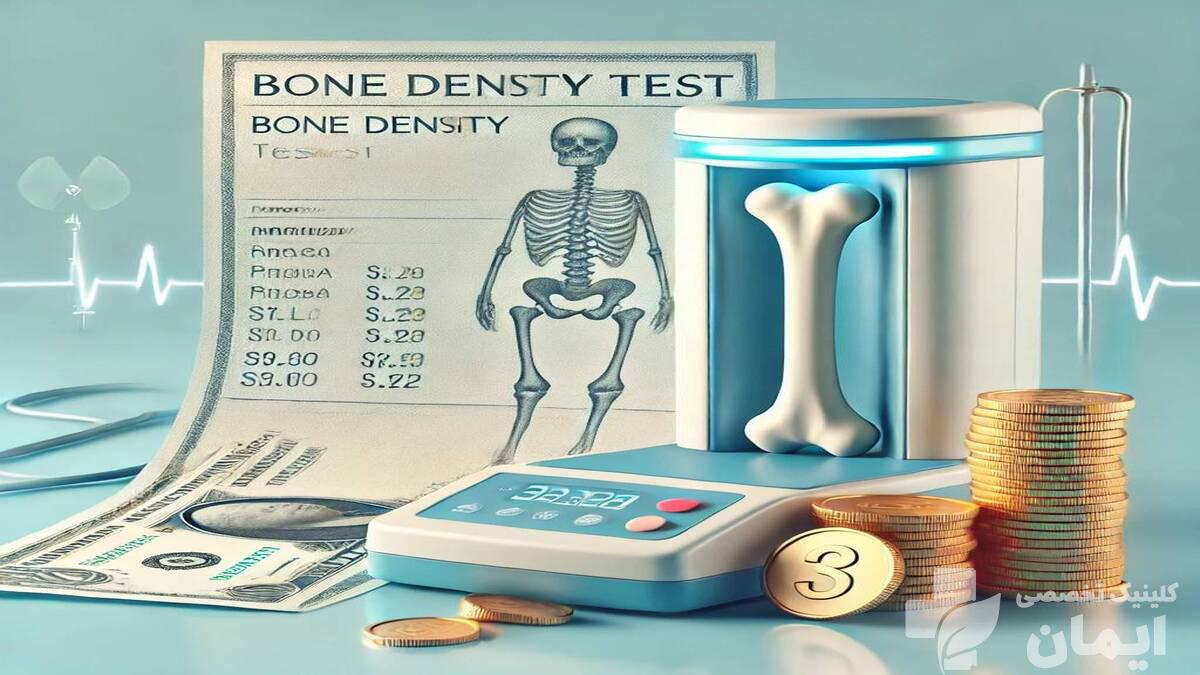 نمایی از هزینه تست تراکم استخوان