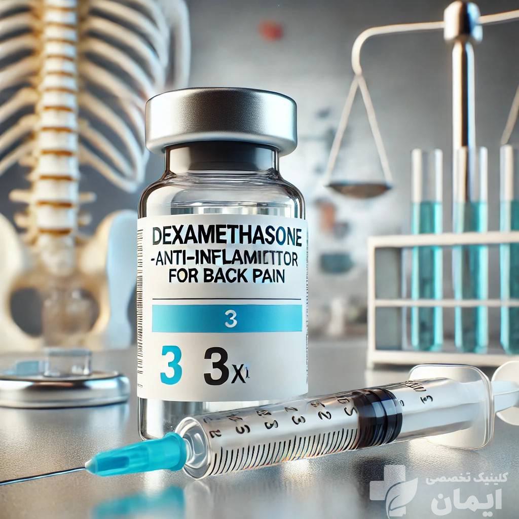 استفاده از آمپول ضد التهاب برای کاهش کمردرد سرنگ و آمپول دگزامتازون برای تسکین درد سیاتیک