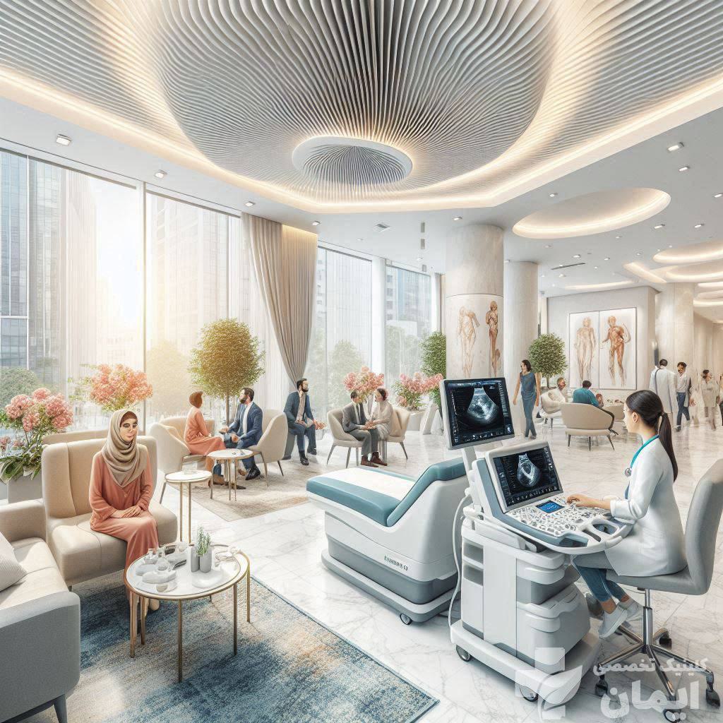 کلینیک ایمان بهترین مرکز سونوگرافی شکم و لگن نمایی از داخل بهترین مرکز سونوگرافی شکم و لگن