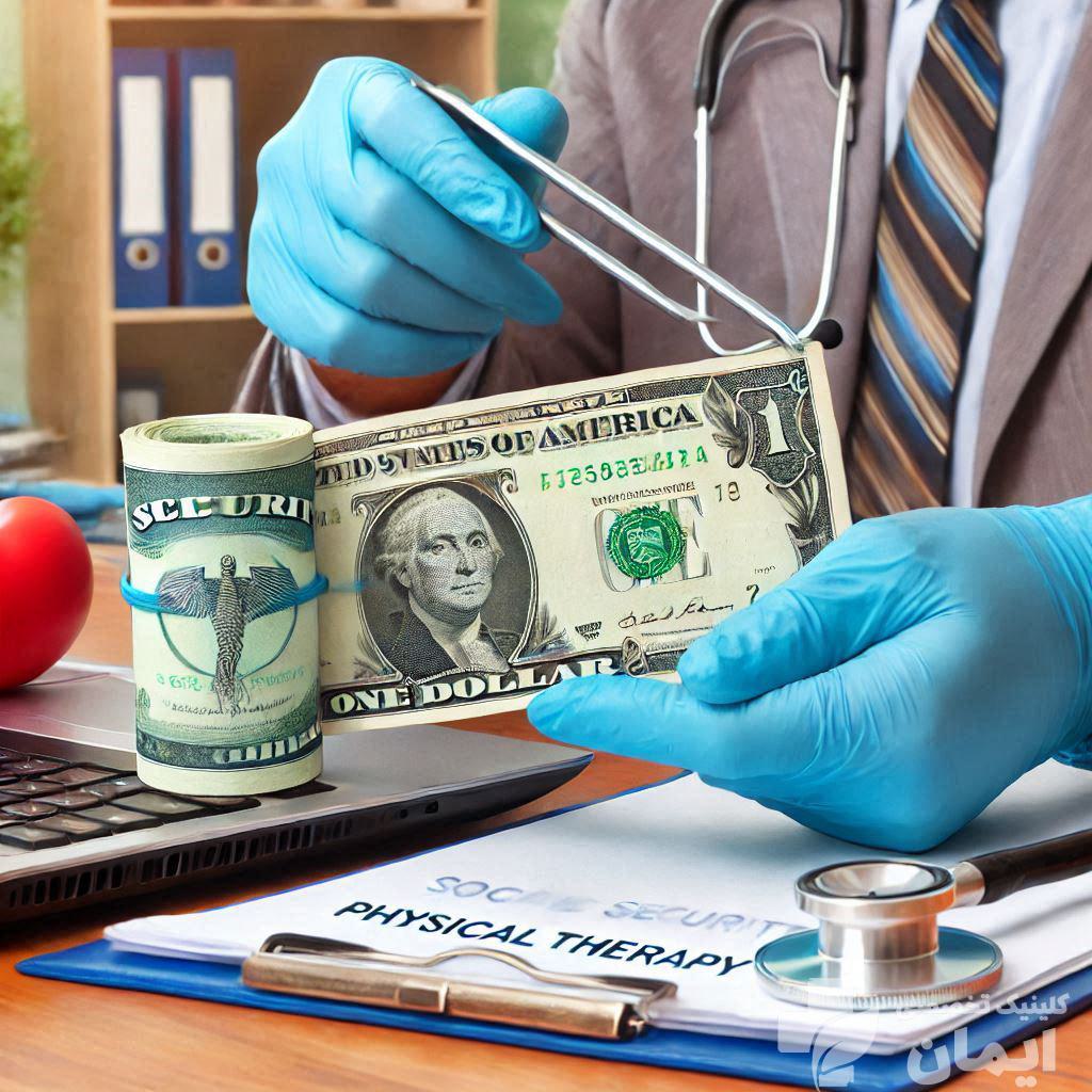 کاهش هزینه ها با مراجعه به کلینیک درد دولتی پزشک در حال محاسبه هزینه درمان در کلینیک درد دولتی