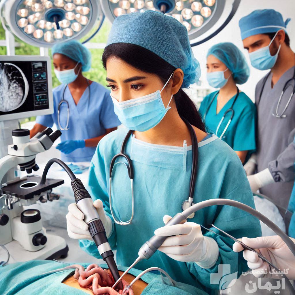 بیماری که دچار عوارض آندوسکوپی شده است بیماری که دچار عوارض آندوسکوپی شده است