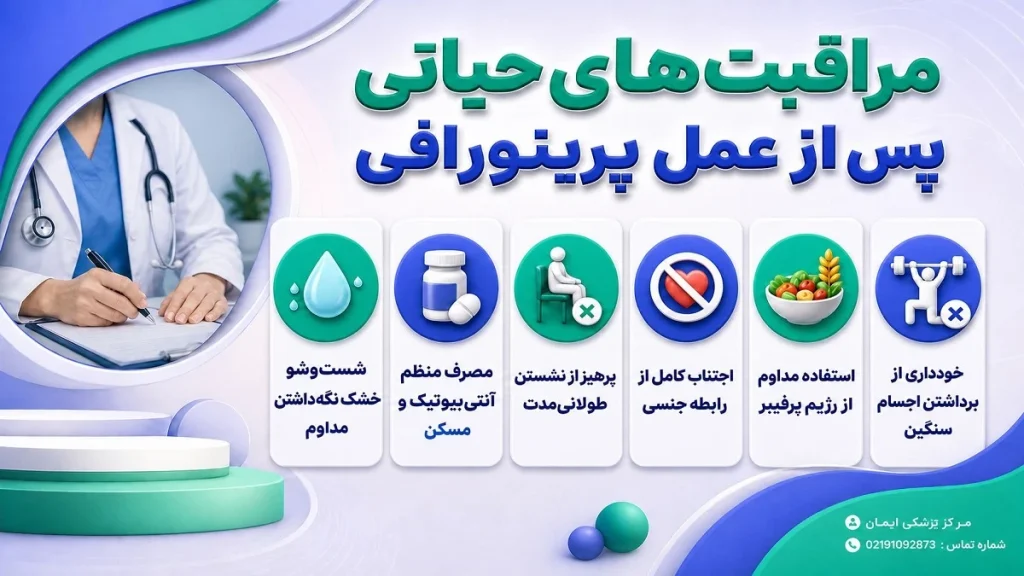 مراقبت های بعد از عمل پرینورافی
